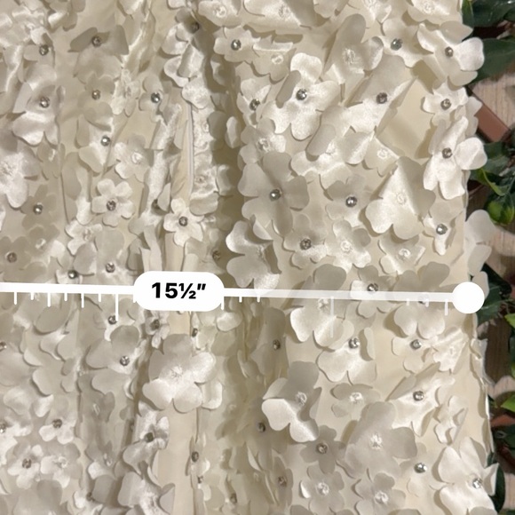 STINE GOYA White Textured Elena Floral Mini Dress Women’s Size XS - Picture 14 of 16